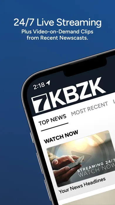 Zrzuty ekranu KBZK News
