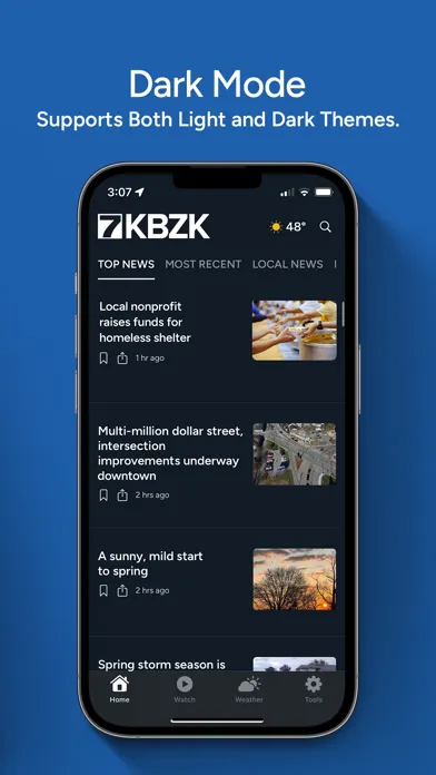 Zrzuty ekranu KBZK News