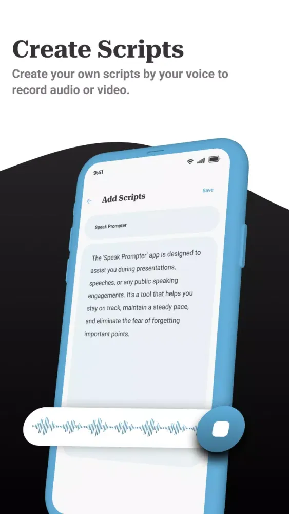 Screenshot di Teleprompter - Video Scripts