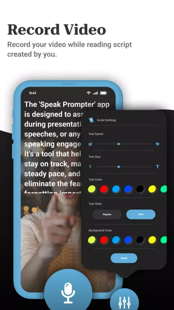 Screenshot di Teleprompter - Video Scripts