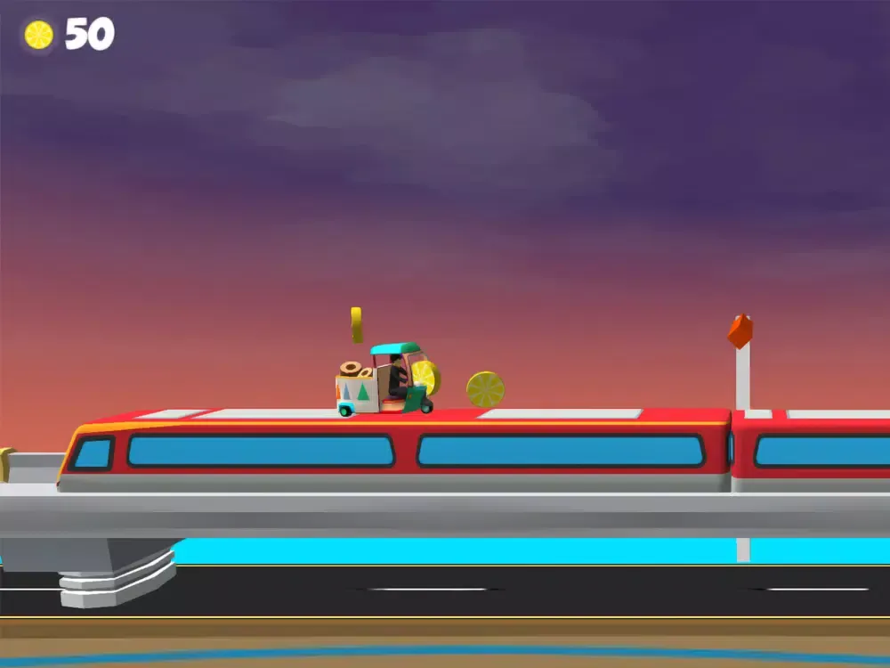 Ảnh chụp màn hình của Rickshaw Fury iPad 