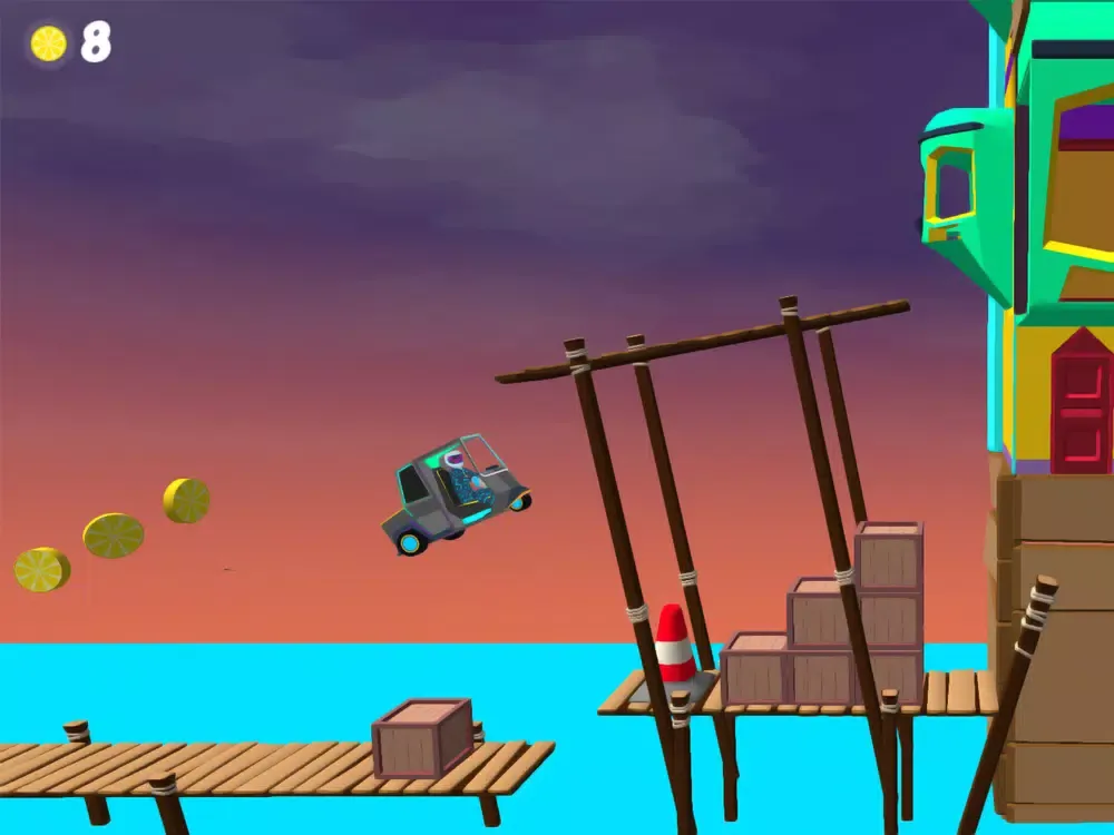 Ảnh chụp màn hình của Rickshaw Fury iPad 