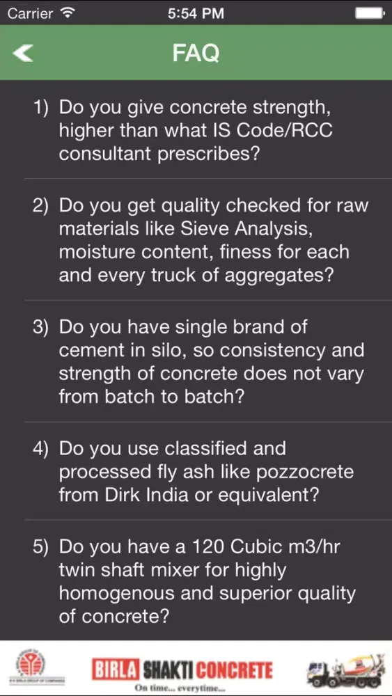 Birla Shakti Concrete Screenshots