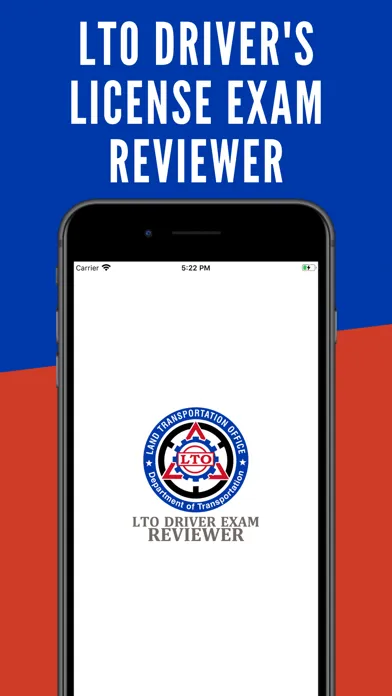 Zrzuty ekranu LTO Driver's Exam Reviewer