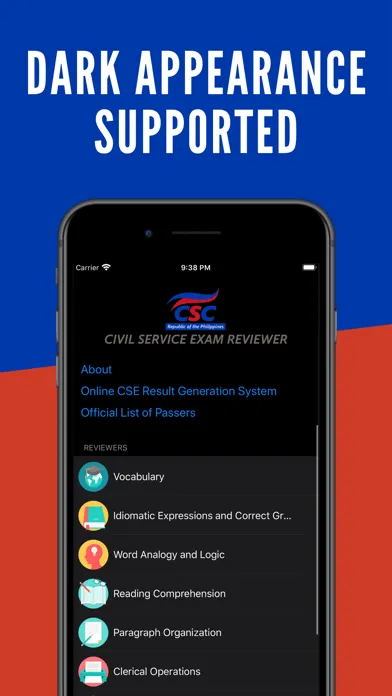 Zrzuty ekranu LTO Driver's Exam Reviewer