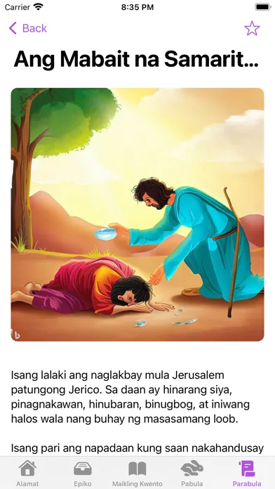 Capturas de tela do Kwentong Pambata: Tagalog