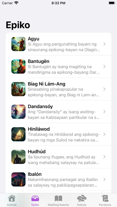Capturas de tela do Kwentong Pambata: Tagalog