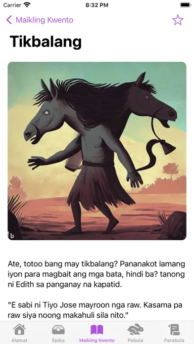 Capturas de tela do Kwentong Pambata: Tagalog