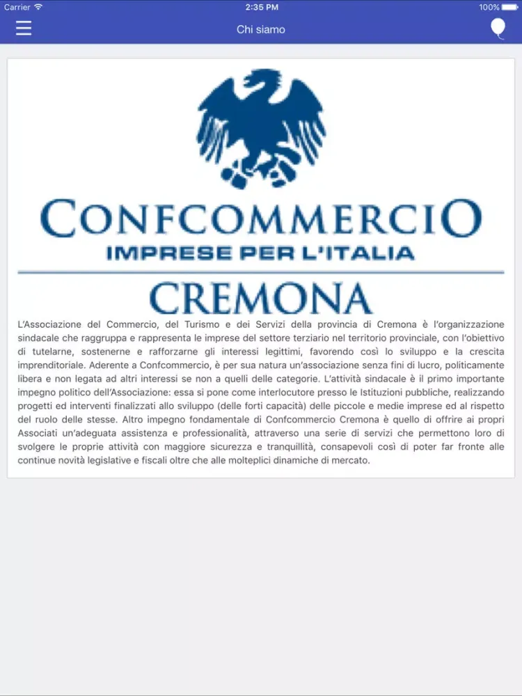 Capturas de pantalla de ConfCommercio Cremona iPad 