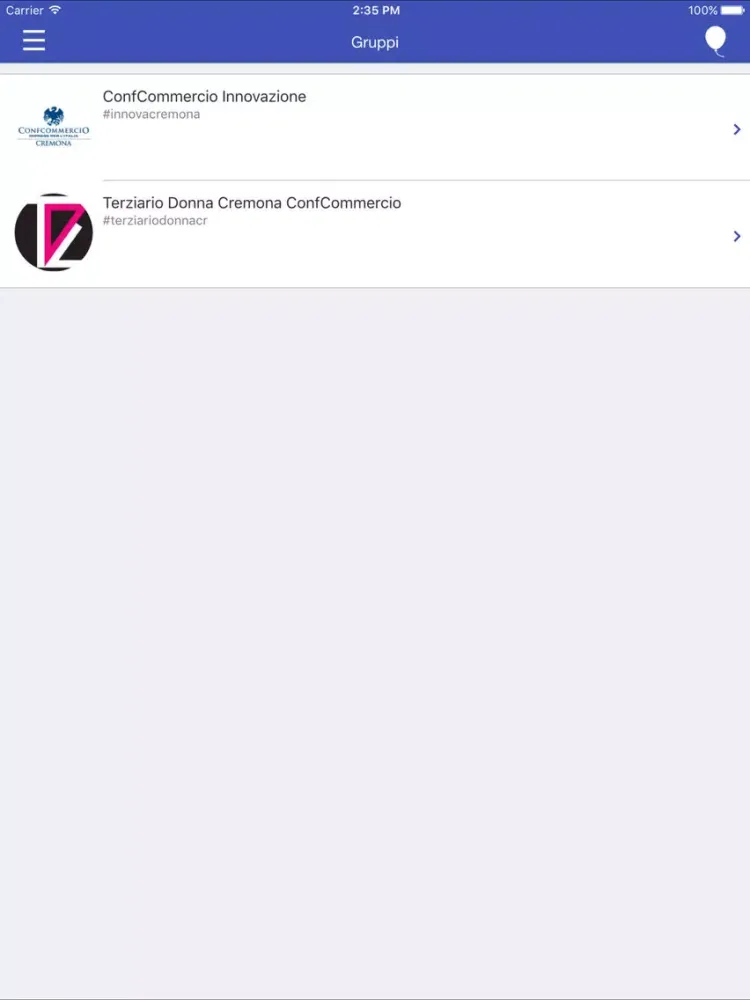 Capturas de pantalla de ConfCommercio Cremona iPad 