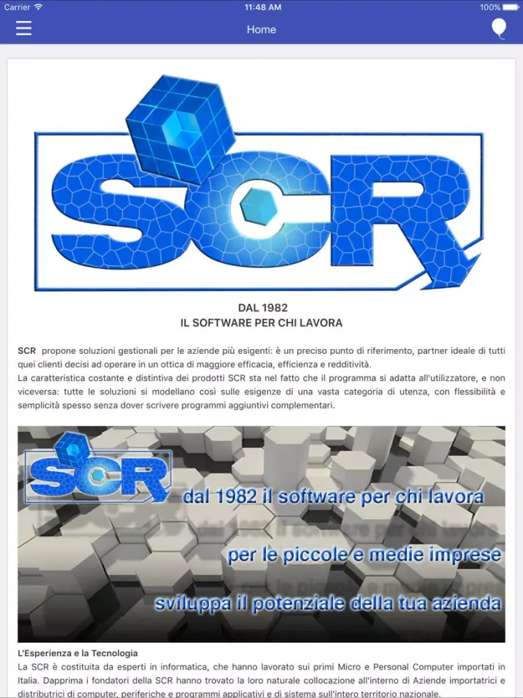 ภาพหน้าจอของ SCR Mobile iPad 