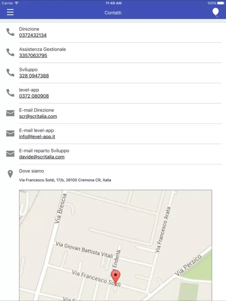 ภาพหน้าจอของ SCR Mobile iPad 