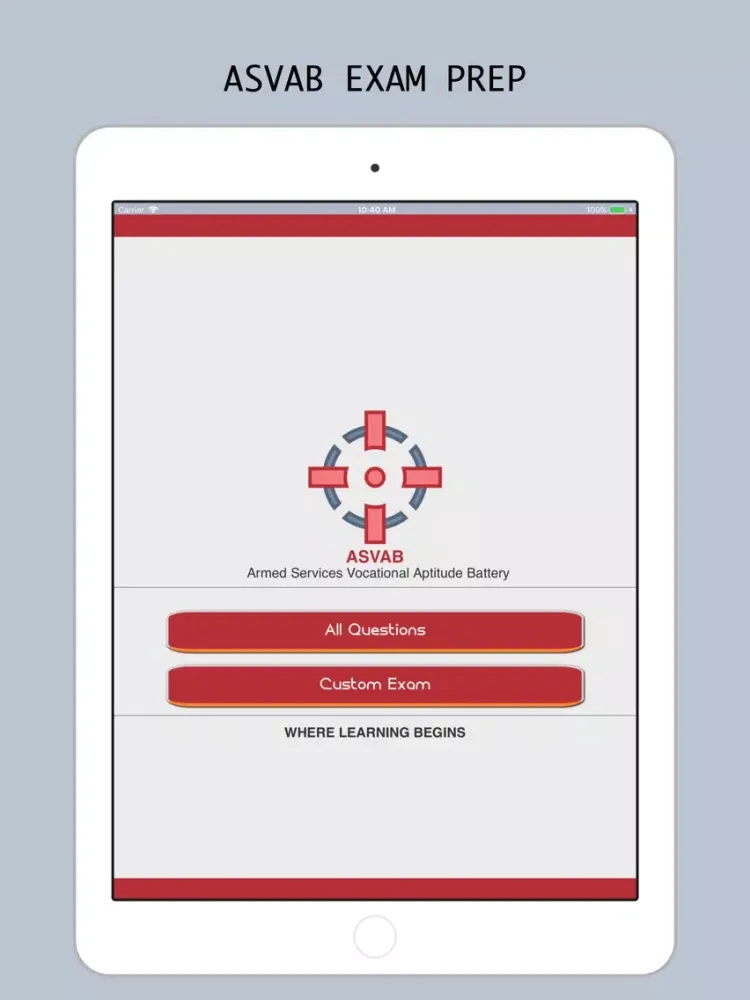 Screenshot di ASVAB Test Prep 2018 iPad 