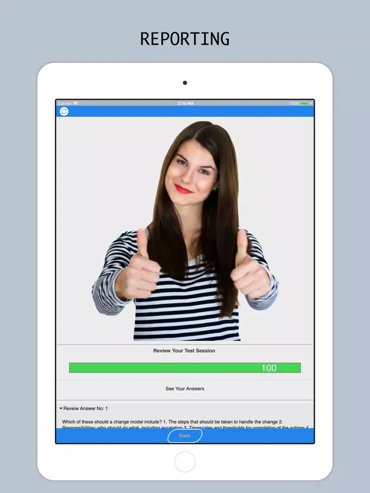 Tangkapan skrin ITIL Foundation Test Prep 2018 iPad 