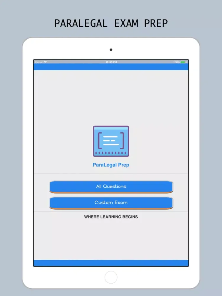 Paralegal Test Prep 2018 iPad  スクリーンショット
