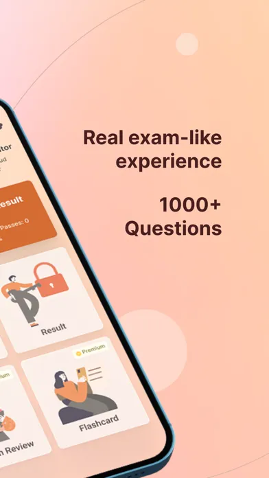 Captures d'écran de CompTIA Cloud Exam Simulator