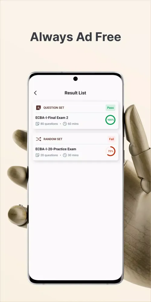Screenshot di ECBA Exam Simulator