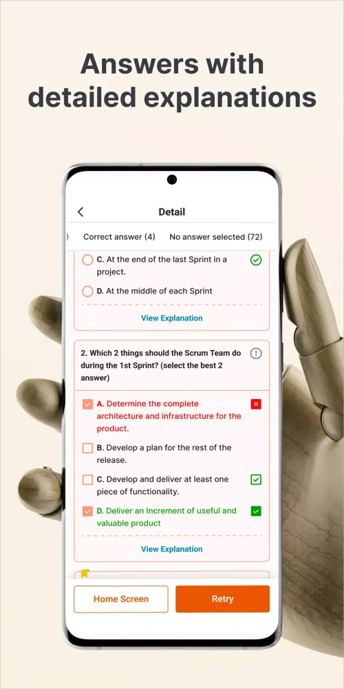 Screenshot di ECBA Exam Simulator