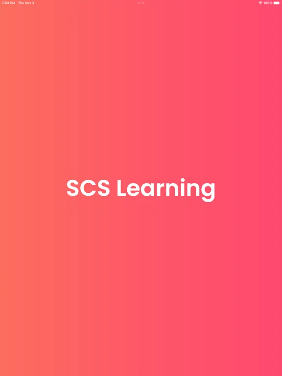 Tangkapan layar SCS Learning iPad 