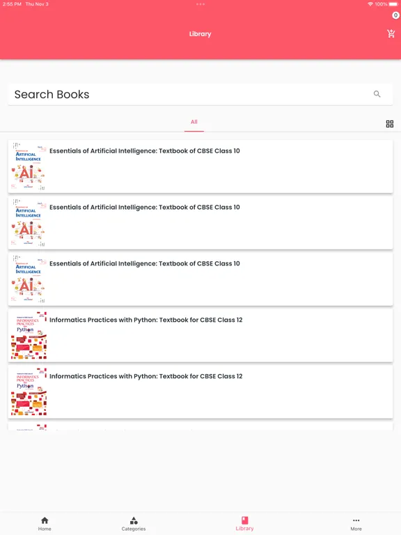 Tangkapan layar SCS Learning iPad 