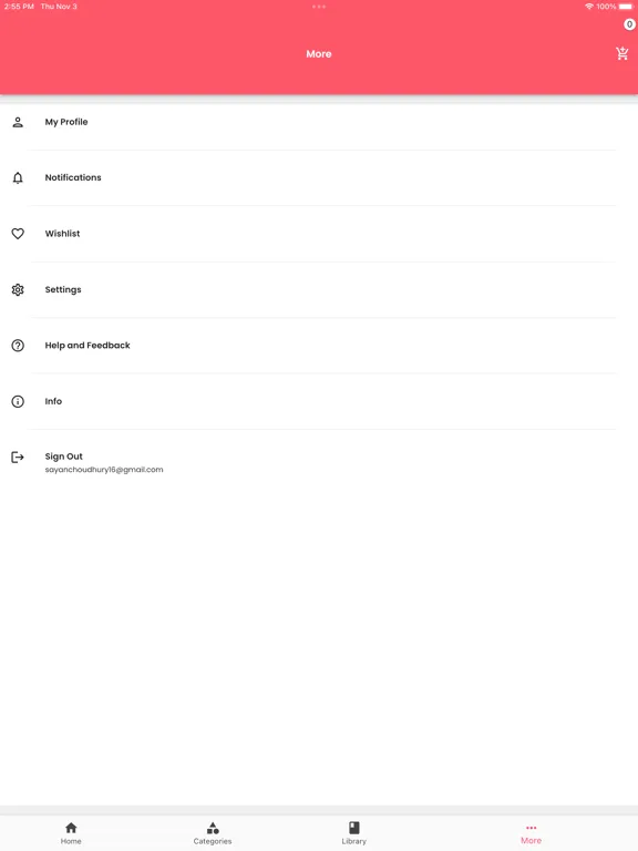 Tangkapan layar SCS Learning iPad 