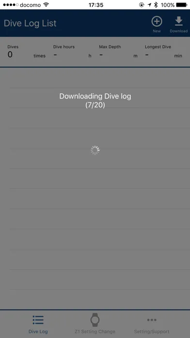 Z dive log স্ক্রিনশট