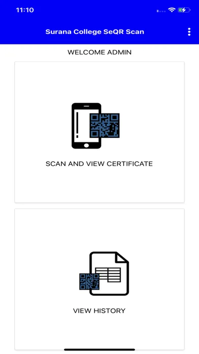 Tangkapan skrin Surana College SeQR Scan