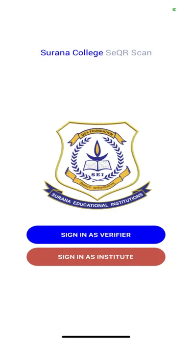 Tangkapan skrin Surana College SeQR Scan