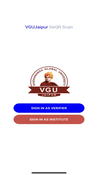 ภาพหน้าจอของ VGU Jaipur SeQR Scan