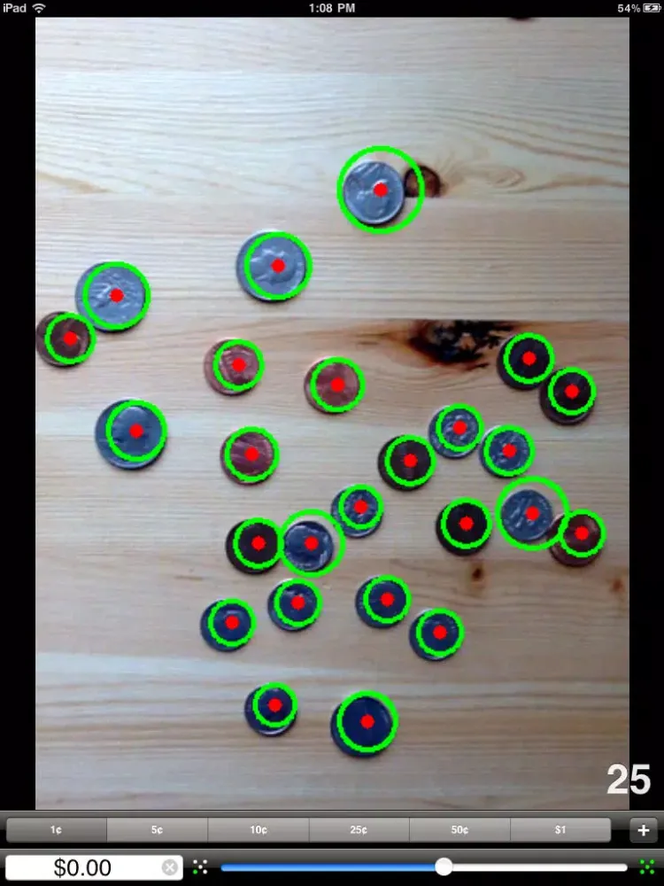 Capturas de pantalla de Scybot Coin Counter iPad 