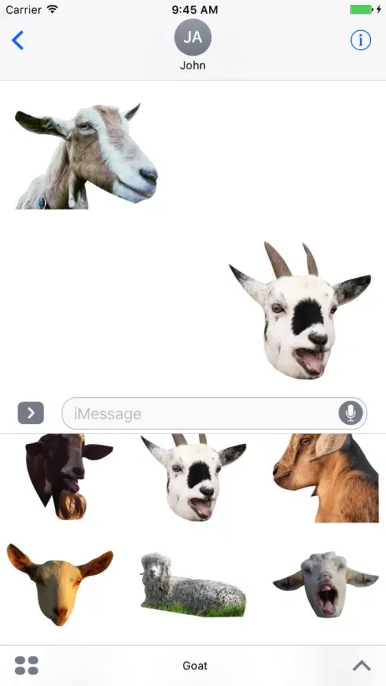 Goat Zoo Stickers Ekran Görüntüleri