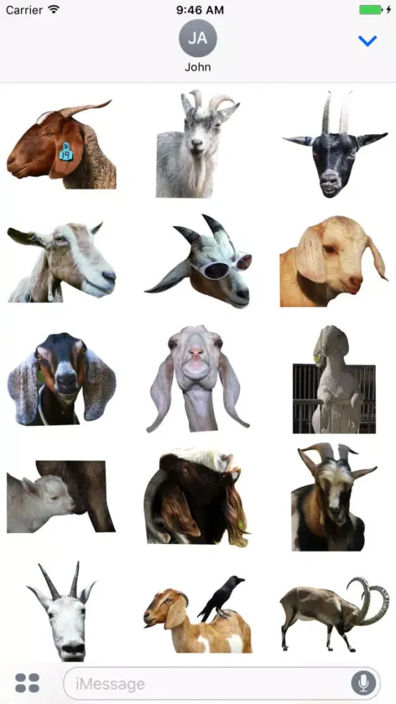 Goat Zoo Stickers Ekran Görüntüleri