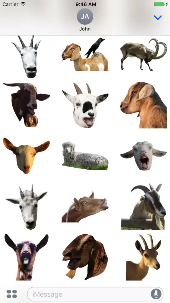 Goat Zoo Stickers Ekran Görüntüleri