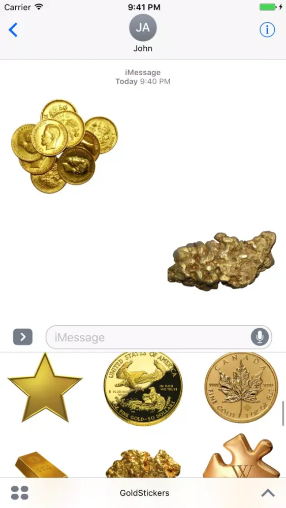 Gold Stickers Pack スクリーンショット