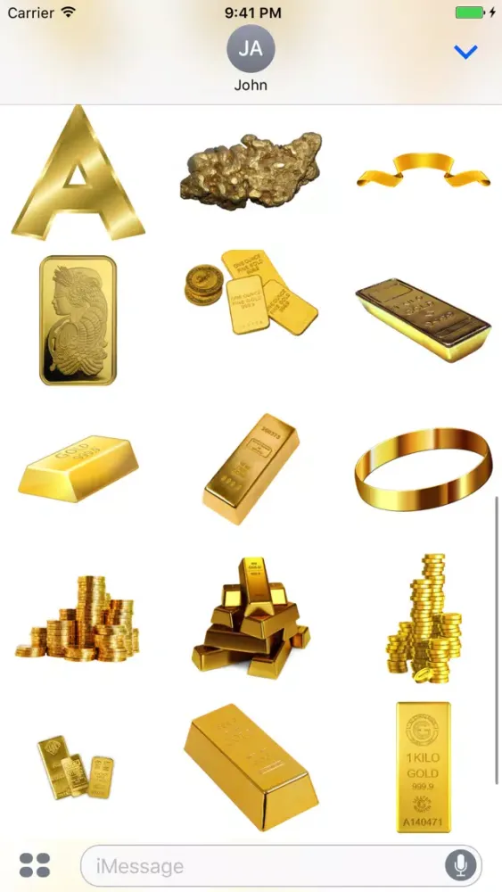 Gold Stickers Pack スクリーンショット