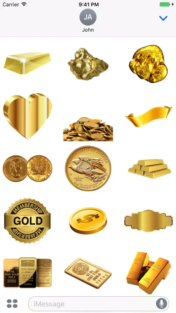 Gold Stickers Pack スクリーンショット