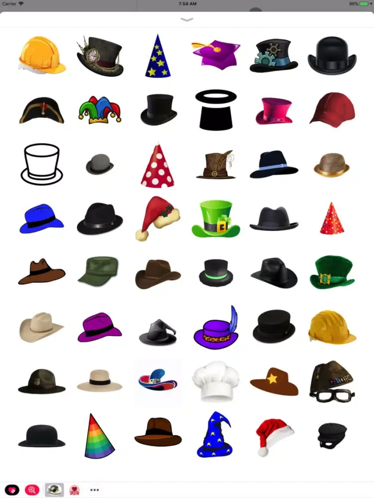 Скриншоты Fun Hat Stickers! iPad 