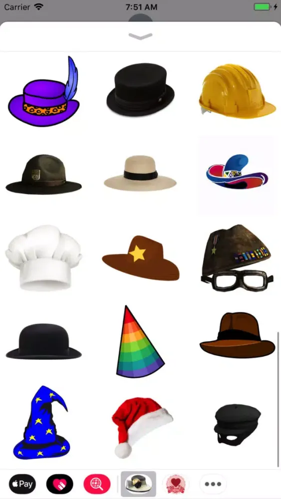 Скриншоты Fun Hat Stickers!