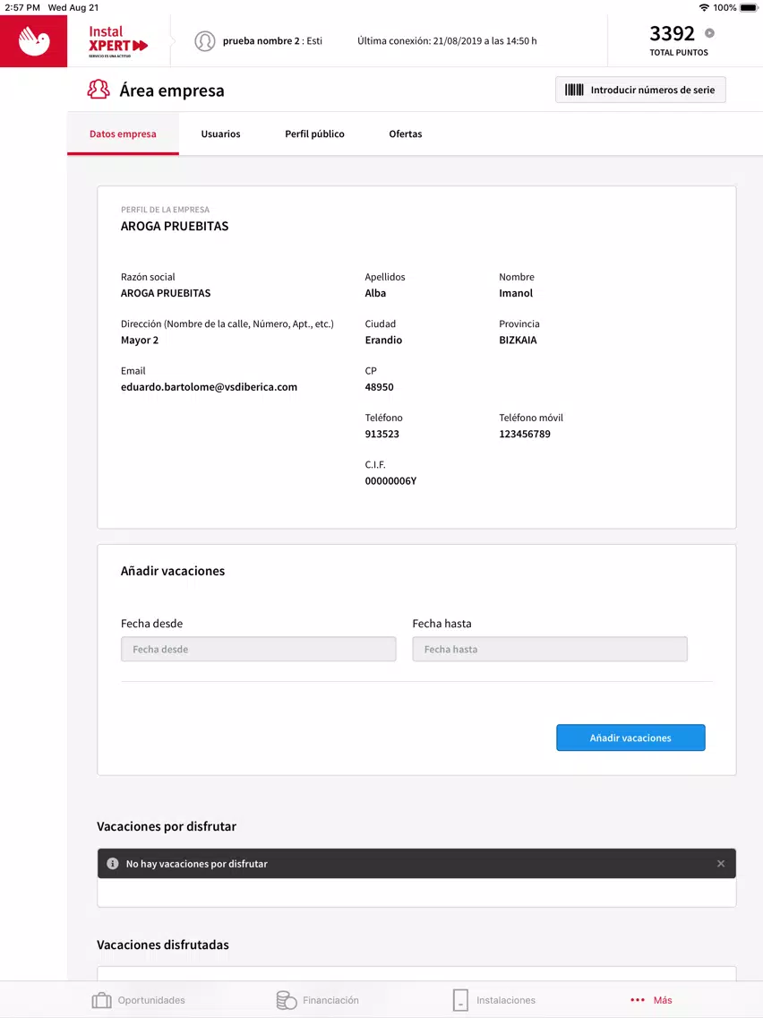 Tangkapan skrin Instal CONNECT iPad 