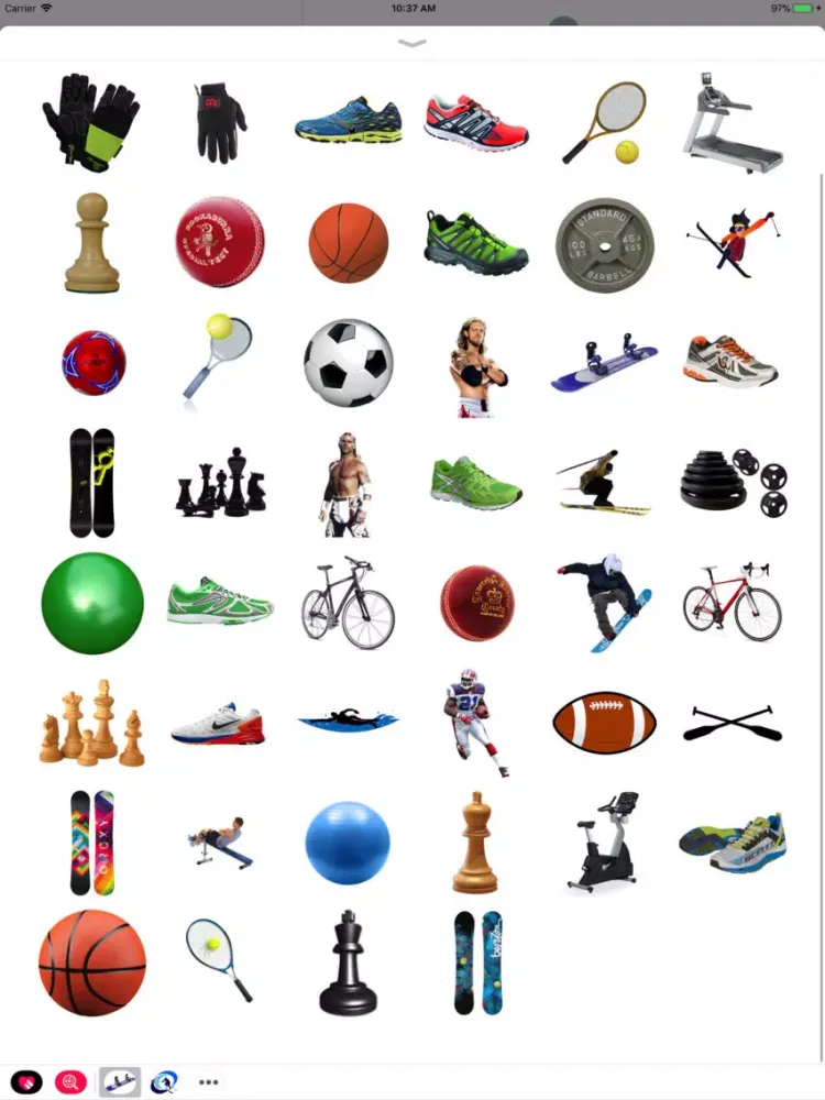 Sports Stickers! iPad  Screenshots