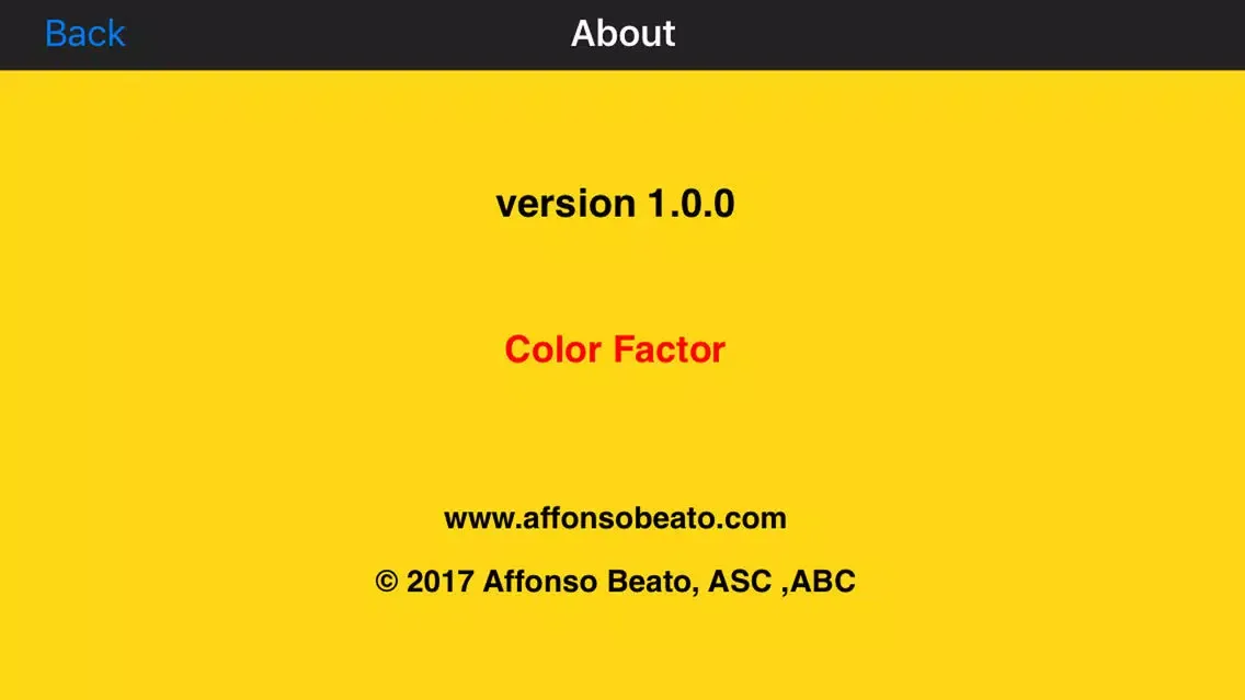 Ảnh chụp màn hình của Color Factor