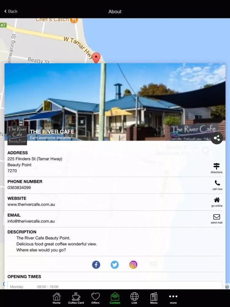 Captures d'écran de The River Cafe Beauty Point iPad 