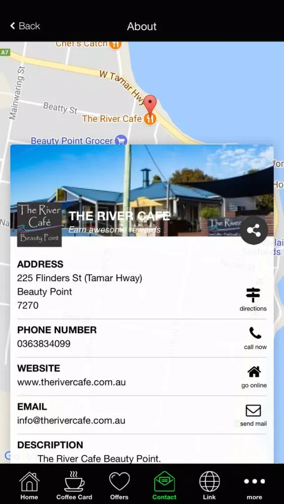 Captures d'écran de The River Cafe Beauty Point