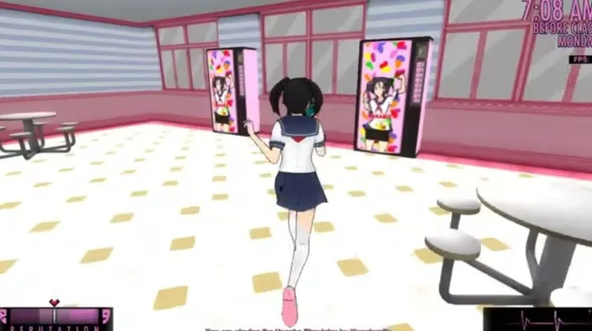 Capturas de tela do Yandere Simulator