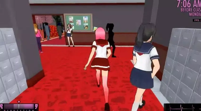 Capturas de tela do Yandere Simulator