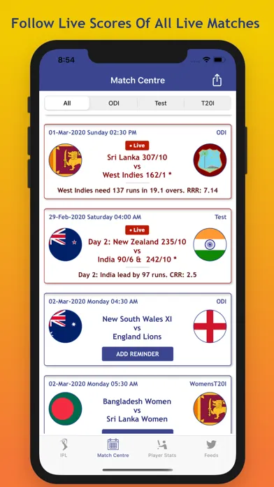 Capturas de pantalla de Cricket Fever - Live Cricket