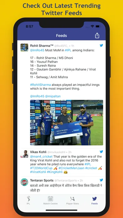 Capturas de pantalla de Cricket Fever - Live Cricket