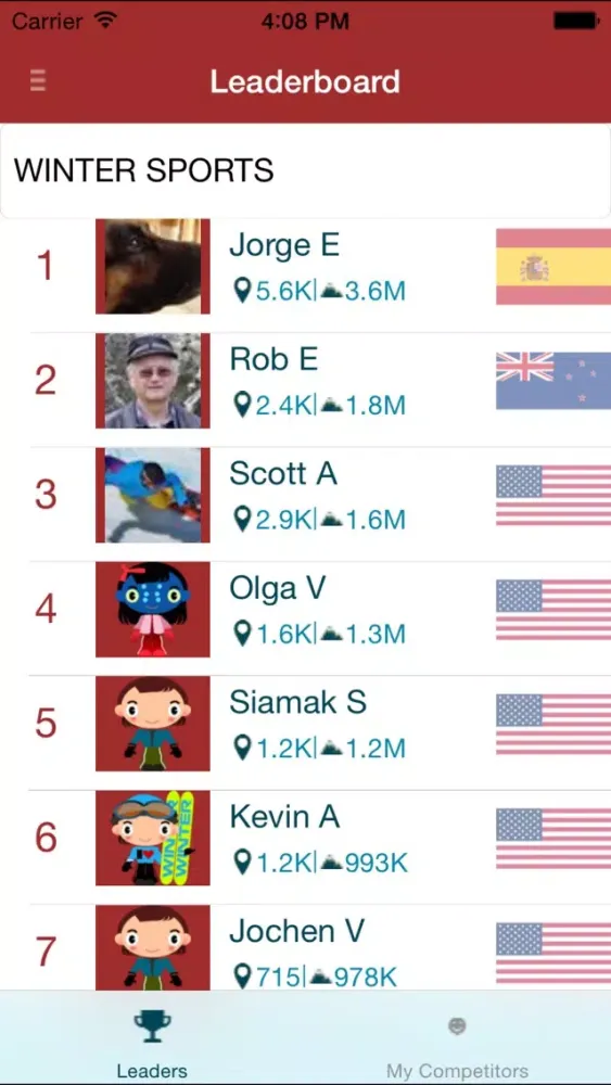 Captures d'écran de Winter Sports Tracker