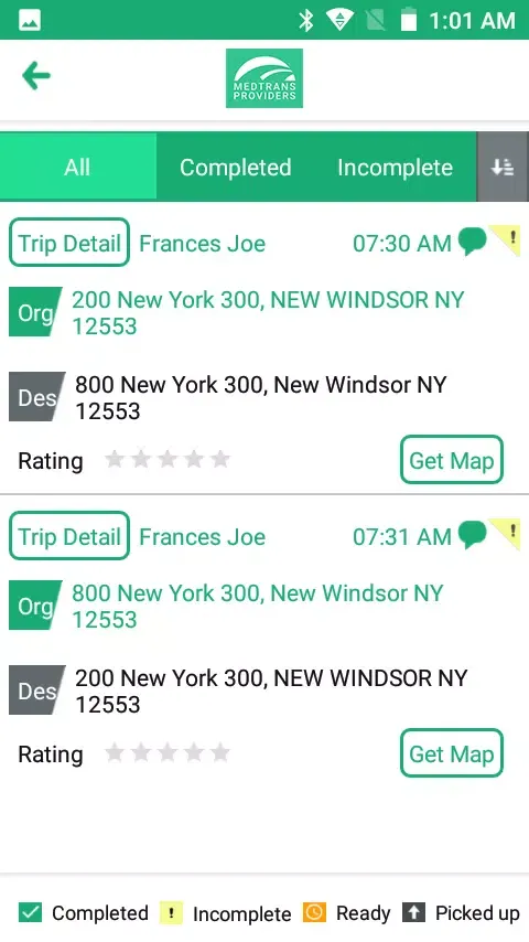 Frances - Provider App Screenshots