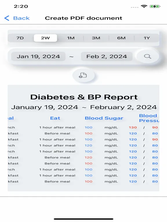 Zrzuty ekranu BS & BP Care iPad 